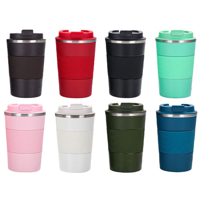 13 oz Travel Stainless Steel Vacuum Insulated Coffee Cup w/ lid