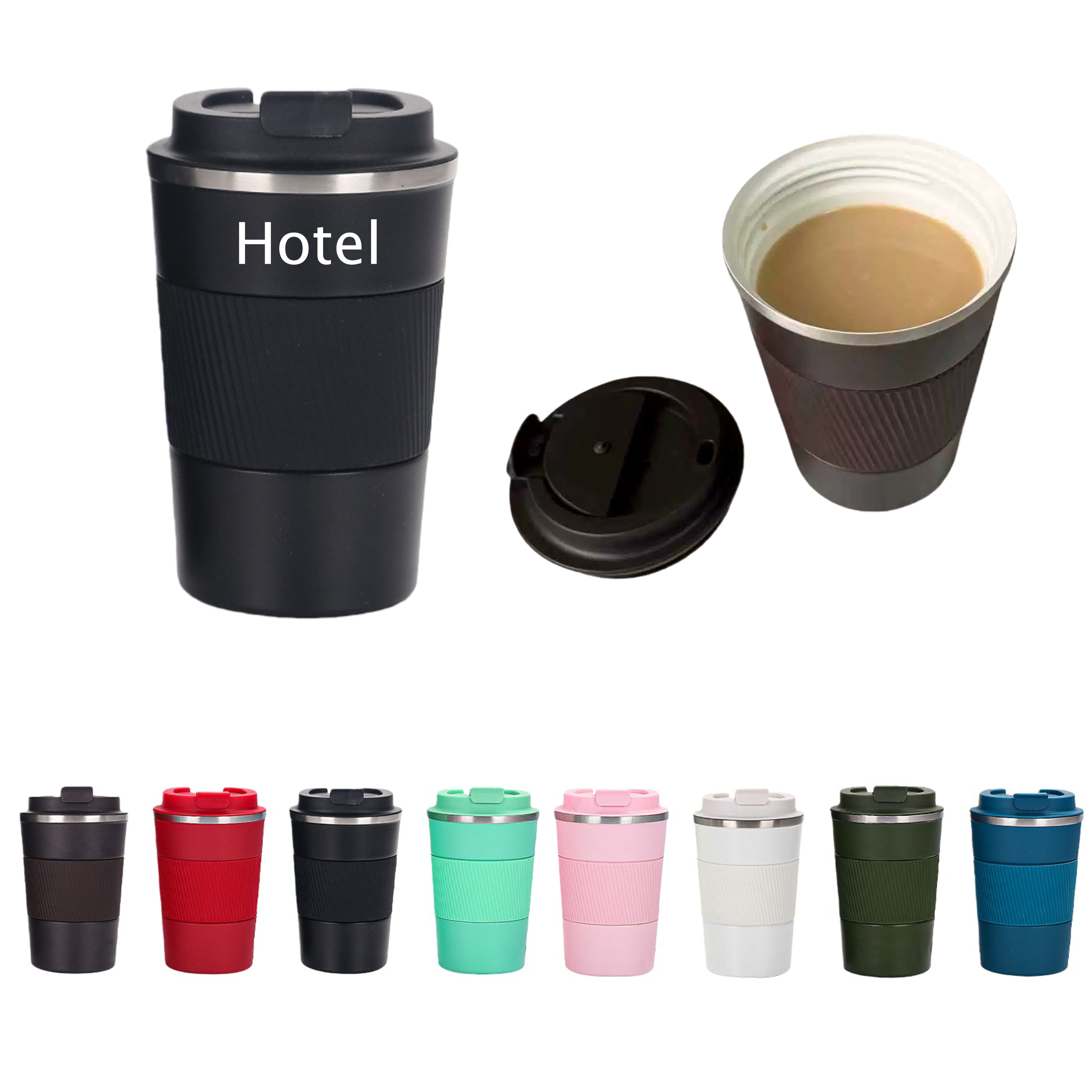 13 oz Travel Stainless Steel Vacuum Insulated Coffee Cup w/ lid
