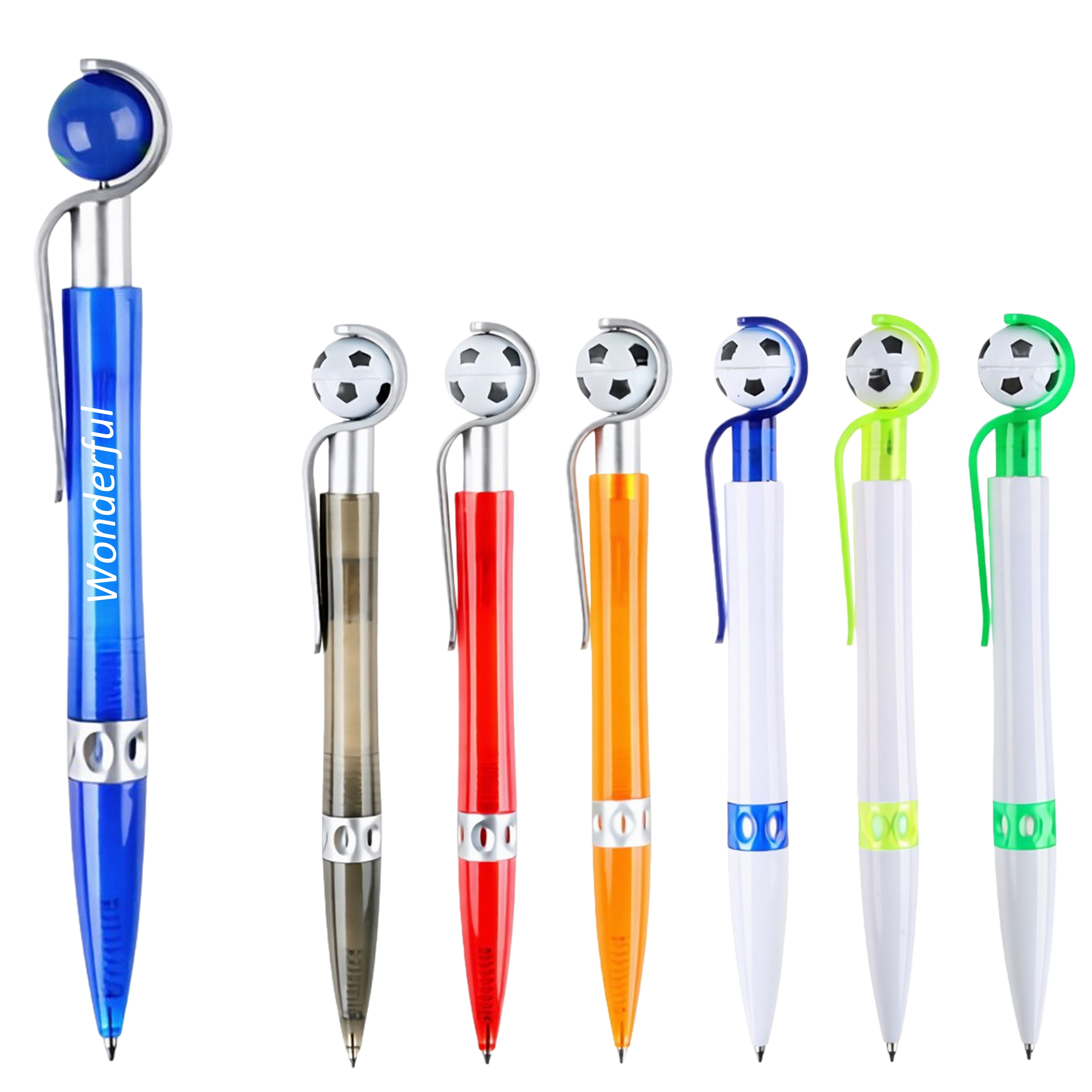 Retractable Soccer Ballpoint Pen
