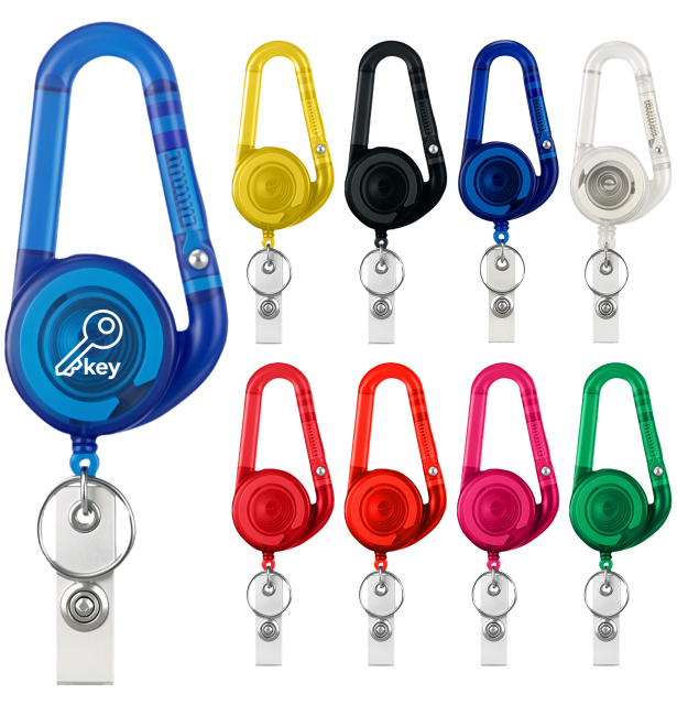 Retractable Keychain With Carabiner