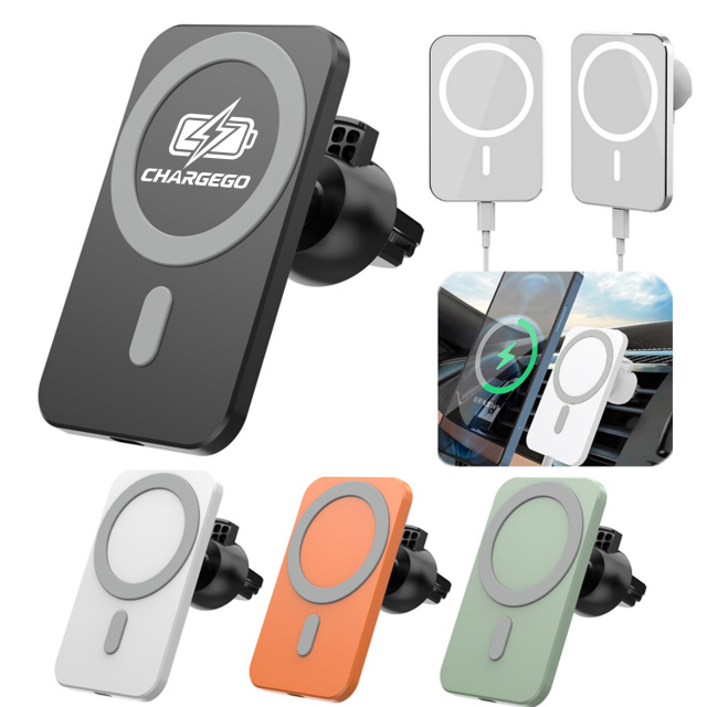 Magnetic Wireless Charger With Car Mount