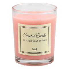Scented Soy Wax Glass Jar Candle