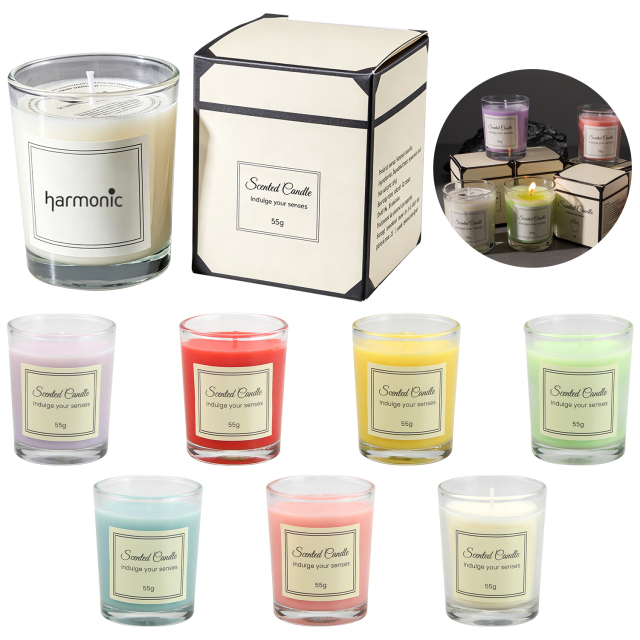 Scented Soy Wax Glass Jar Candle