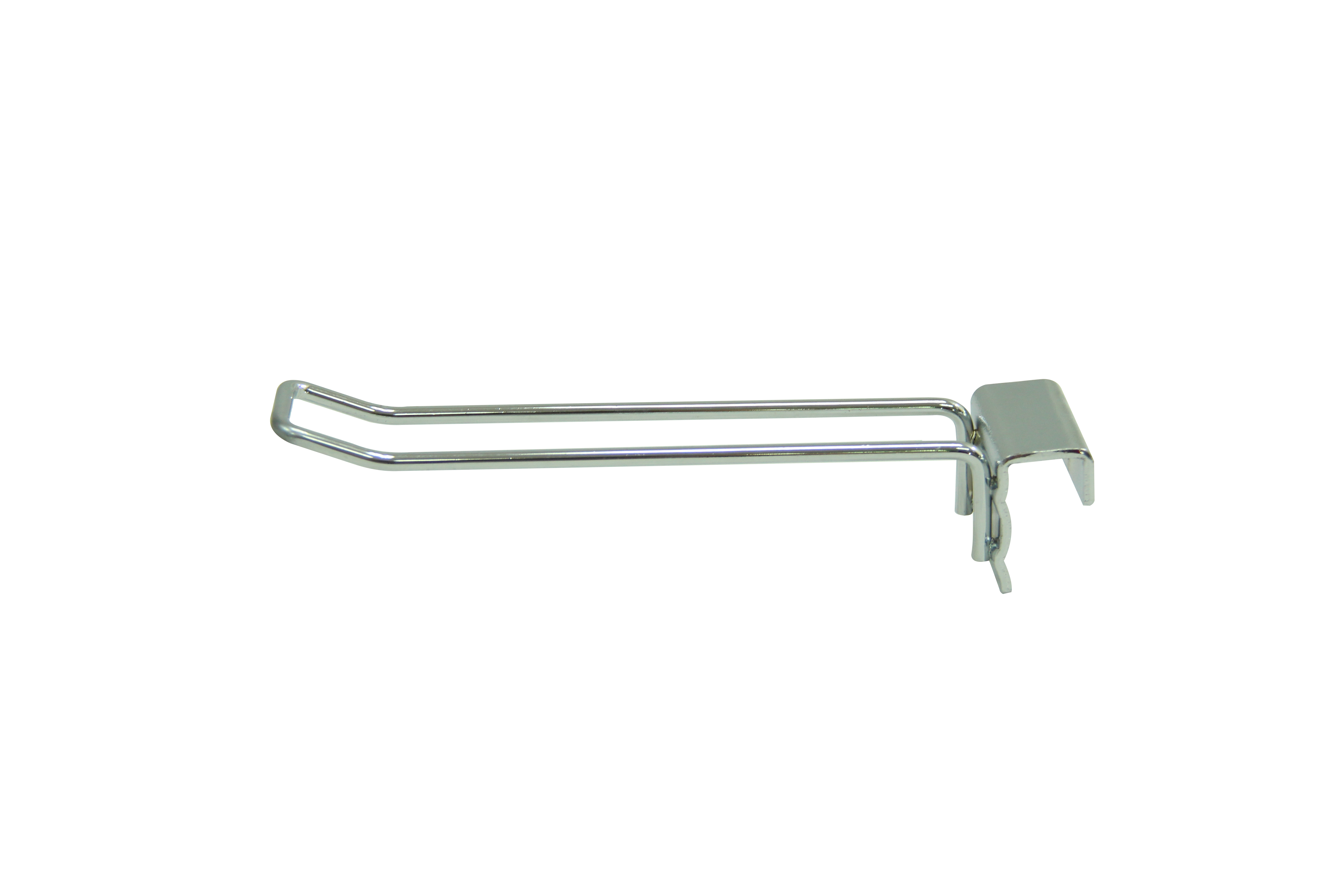 Chrome Crossbar double Wire Hanging Display Hook For Store Fixture