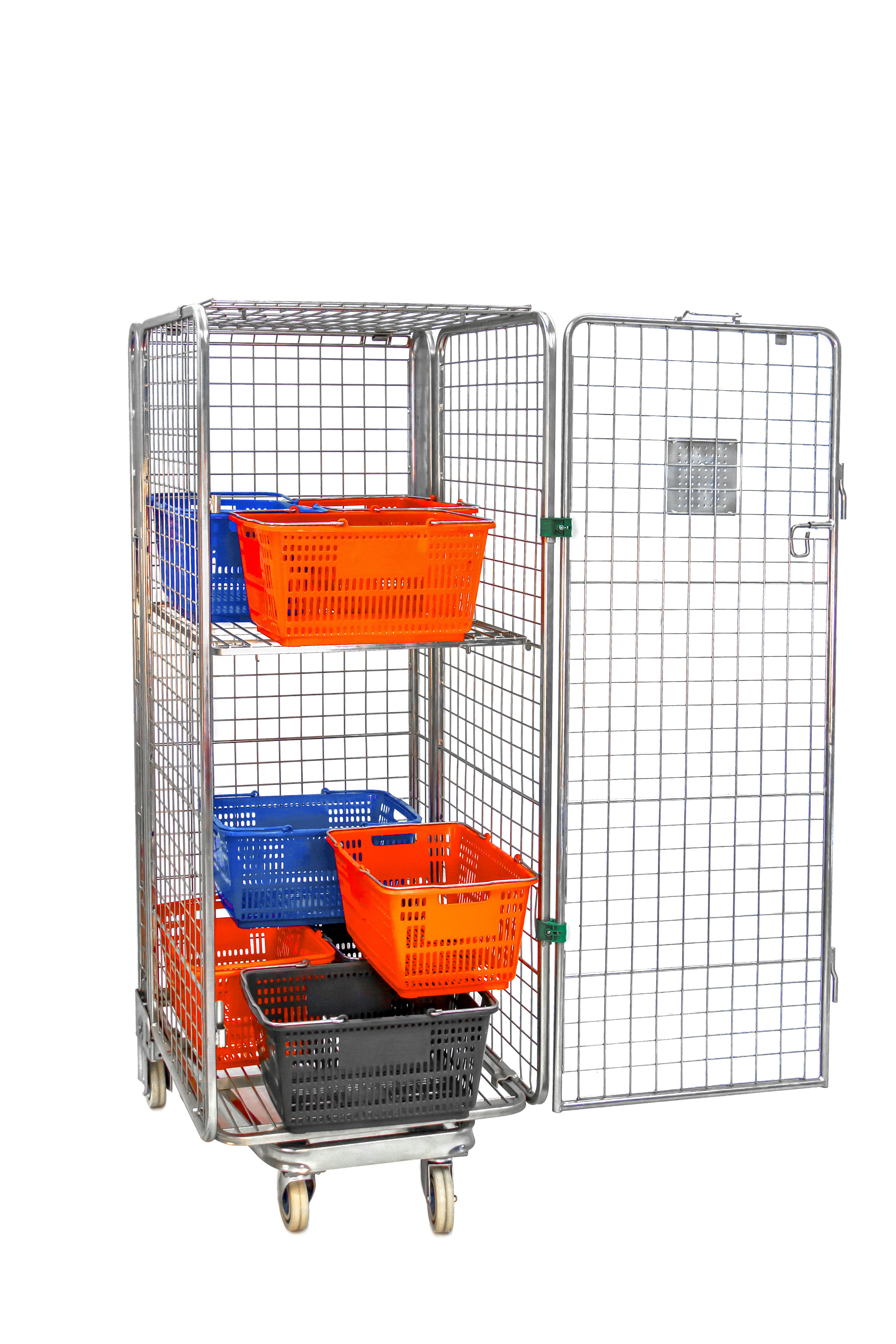 Heavy-Duty Full Security Roll Container Cage & Safety Trolley