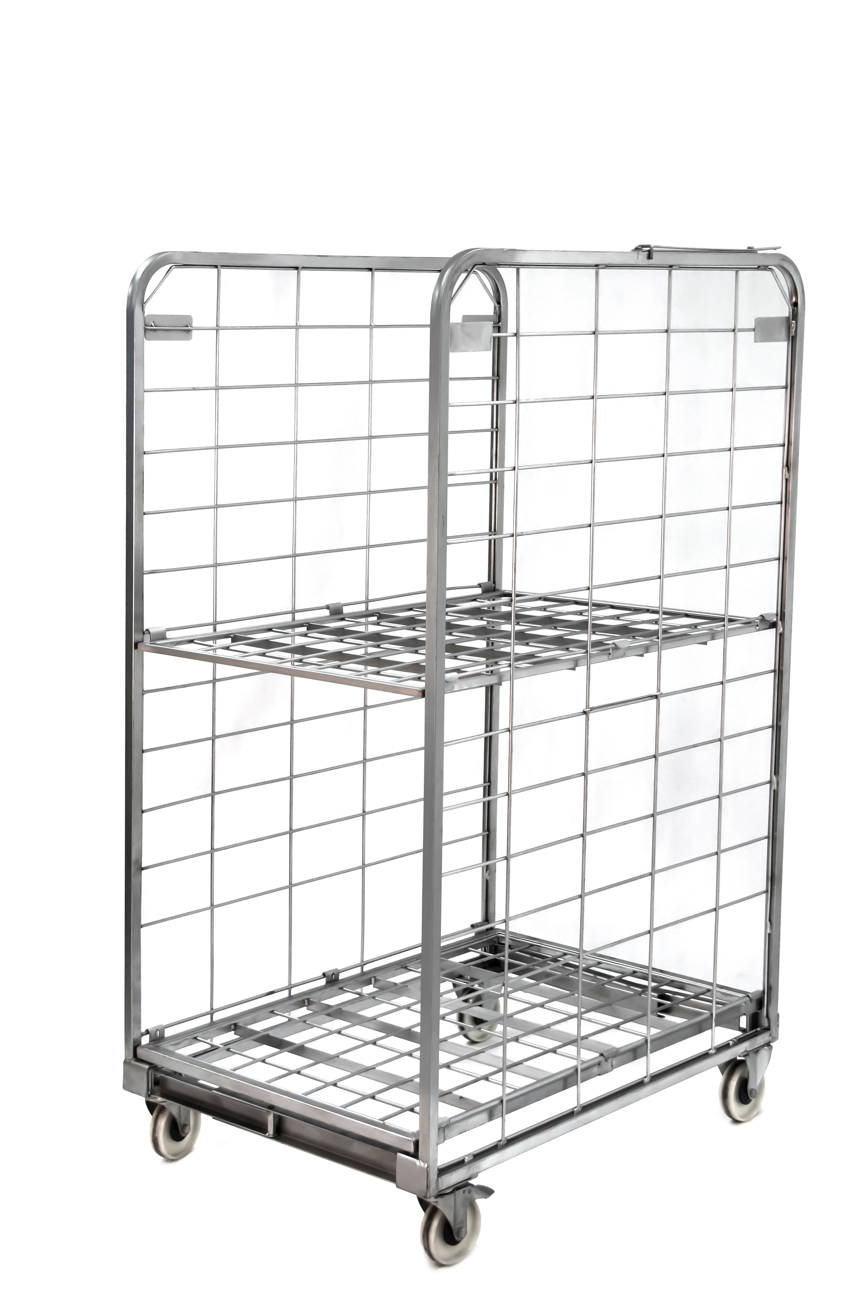 2-Side H-Frame Compactainer Roll Cage – Zinc-Plated Trolley 150kg