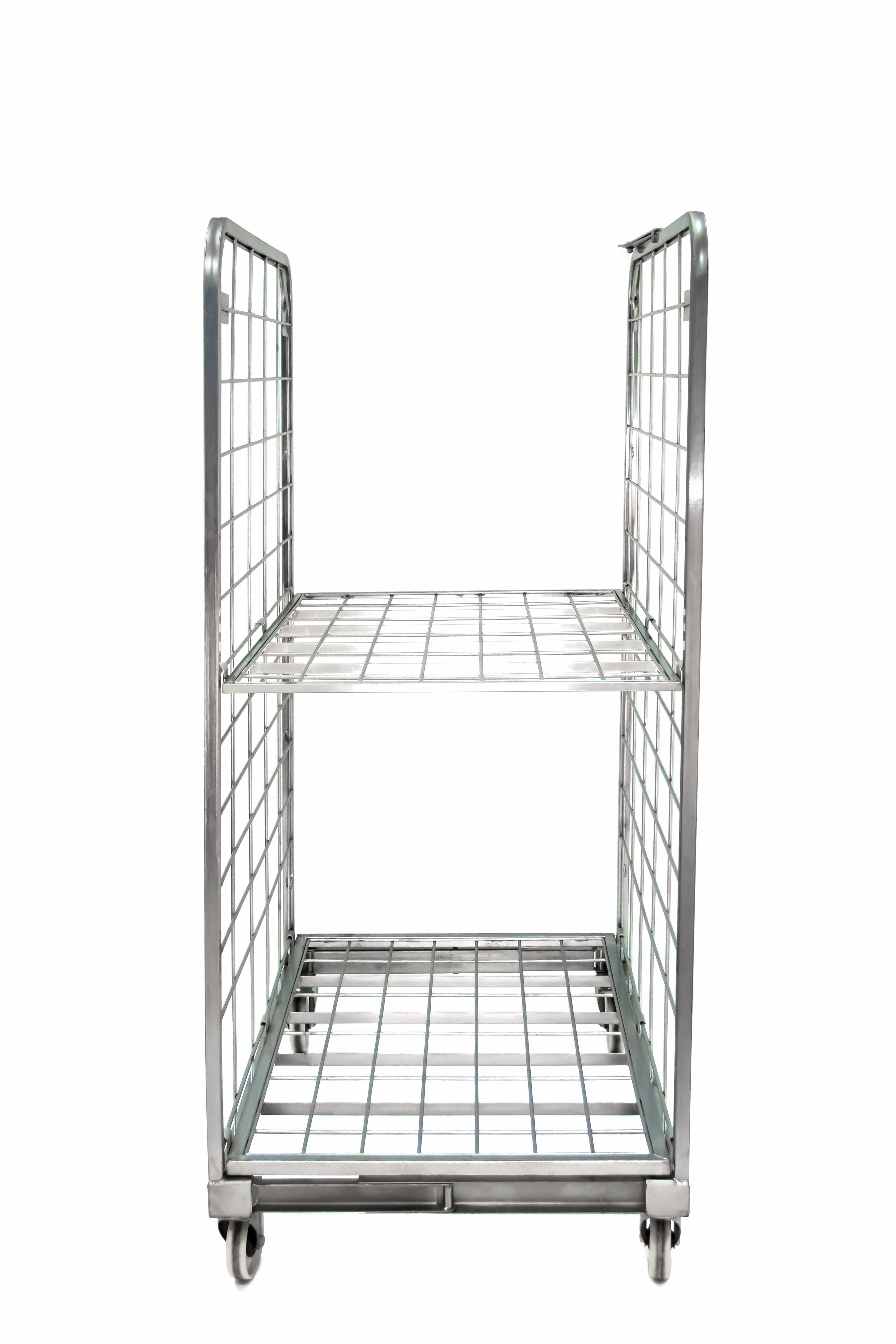 2-Side H-Frame Compactainer Roll Cage – Zinc-Plated Trolley 150kg