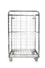 2-Side H-Frame Compactainer Roll Cage – Zinc-Plated Trolley 150kg