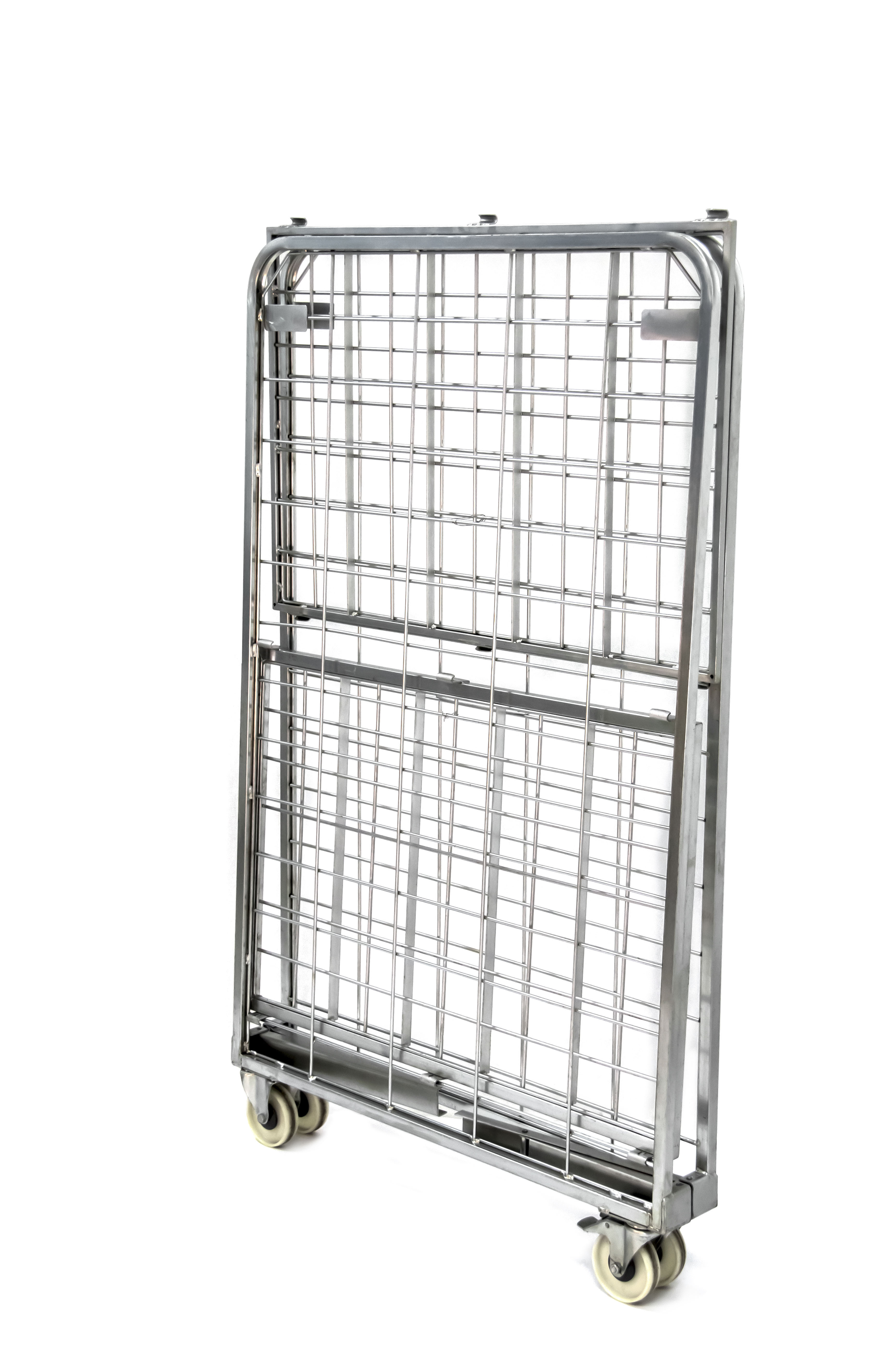 2-Side H-Frame Compactainer Roll Cage – Zinc-Plated Trolley 150kg