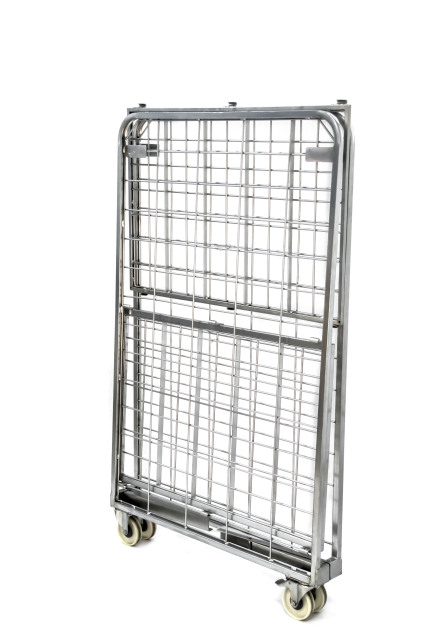 2-Side H-Frame Compactainer Roll Cage – Zinc-Plated Trolley 150kg