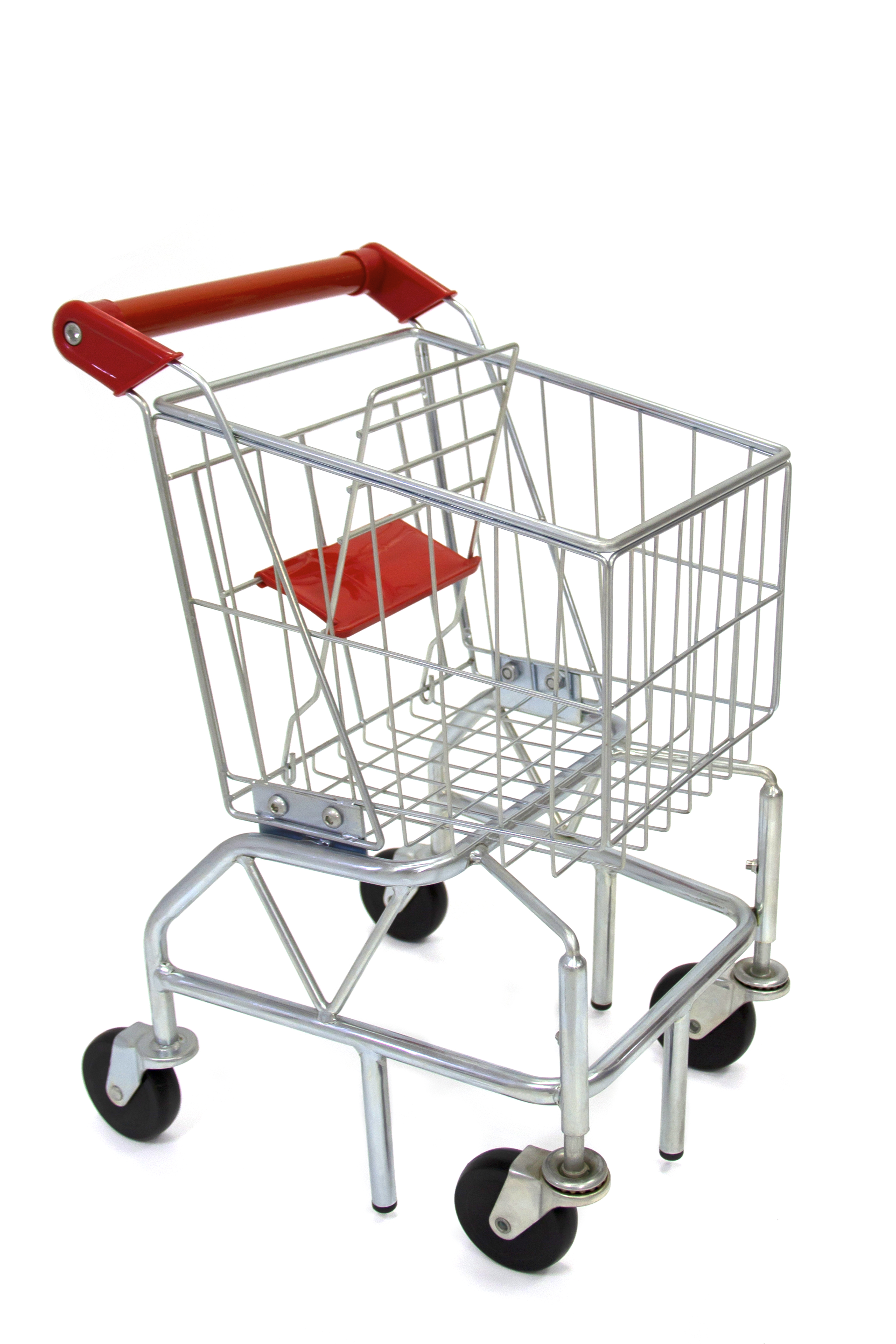 Zinc Plated Metal Shopping Cart for Kids