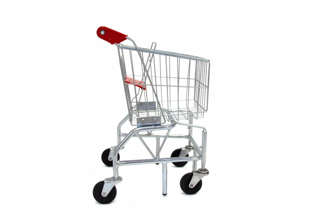 Zinc Plated Metal Shopping Cart for Kids