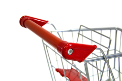 Zinc Plated Metal Shopping Cart for Kids