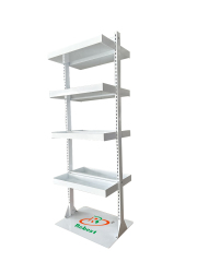 4 Tier 8pcs Snack Organizer Candy Display Rack for Countertop Snack Rack Portable Chip Rack Black Metal Snack Shelf for Retail Stores Kitchen Office
