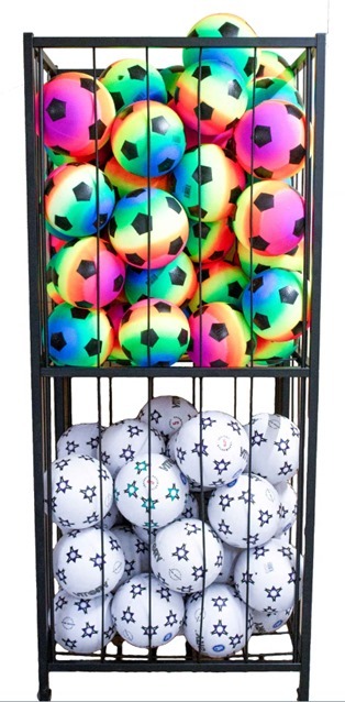 Metal Basket For Football Storing