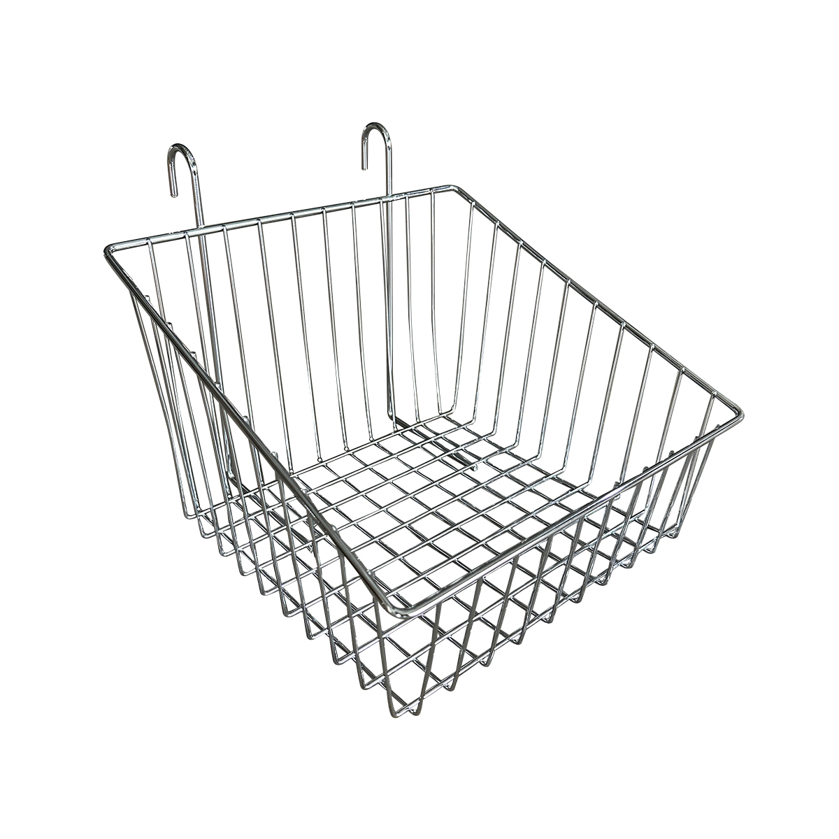Gridwall Mesh Display Basket 300x300mm – Chrome