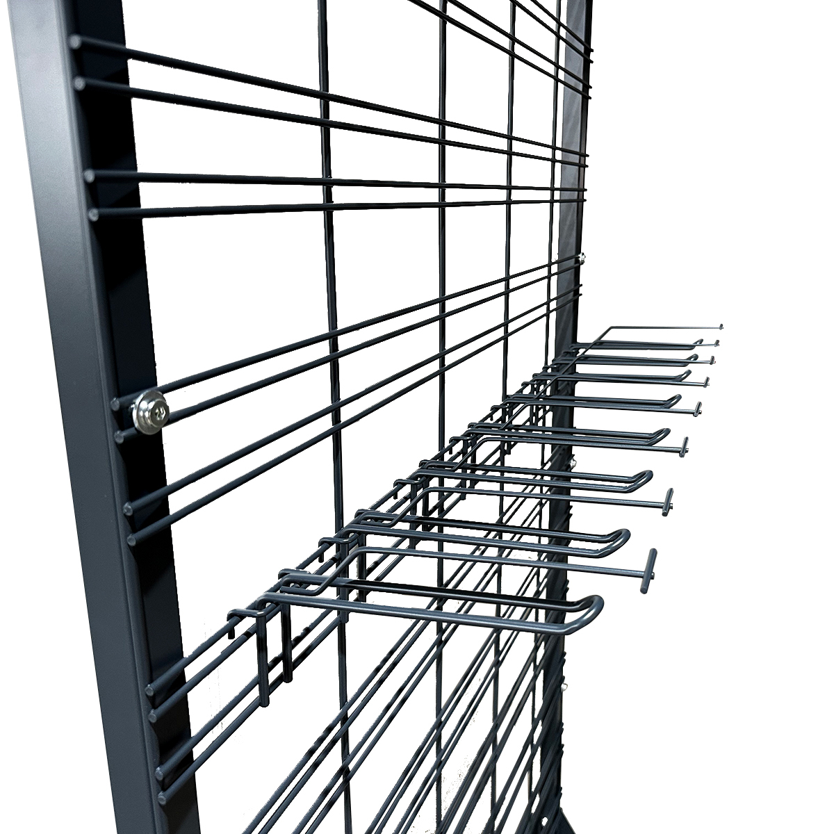 Heavy-Duty Gridwall Metal Double Display Hook | Retail Grid Panel Hook
