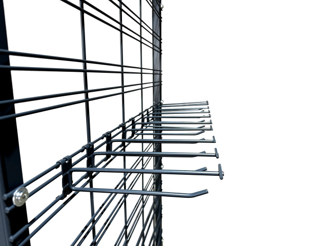 Heavy Duty Powder Coated Gridwall Single Hook with price holder