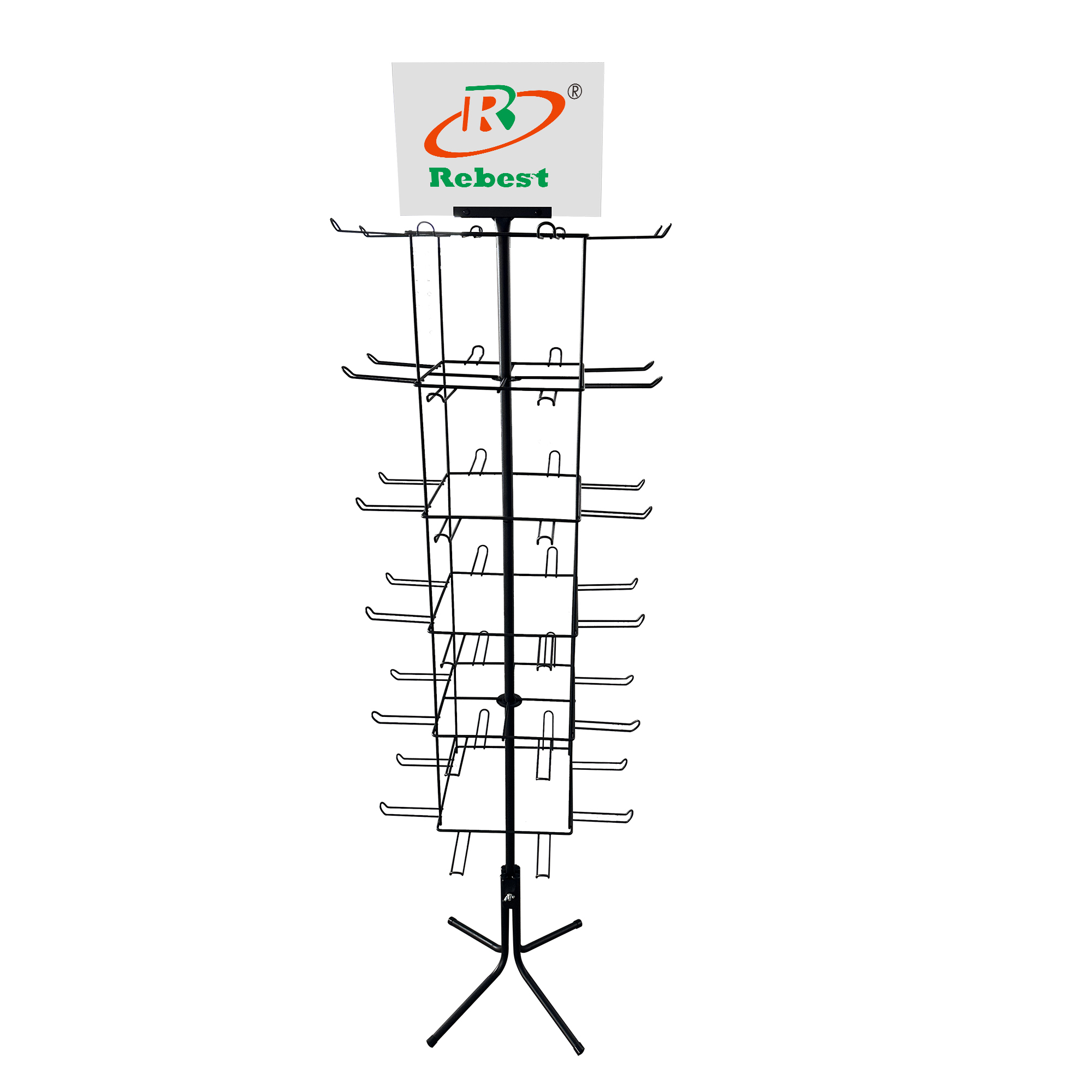 Retail Display Stand Rotating Display Stand 6 Tier for Craft shows,Key chain