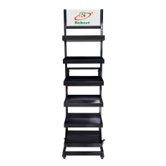 6 layer Metal Display Rack For Liquor/Bottle/Food Products