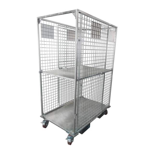 Full Security Roll Container – Heavy-Duty Galvanized Steel Trolley (300kg)