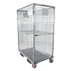 Full Security Roll Container – Heavy-Duty Galvanized Steel Trolley (300kg)