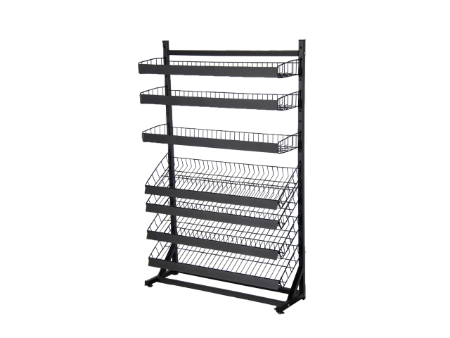 7-Tier Snack Wire Display Rack For Sweet & Chewing Gum