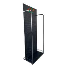Metal Party Display Rack with Hooks & Logo Header