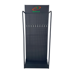Metal Party Display Rack with Hooks & Logo Header