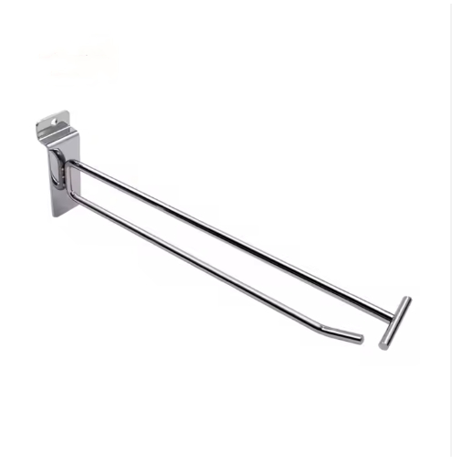 SlatWall Metal Flip Scan Hook with Price Tag Holder