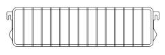Chrome Wire Divider D37×H9.5cm – Shelf Organizer (50pcs)
