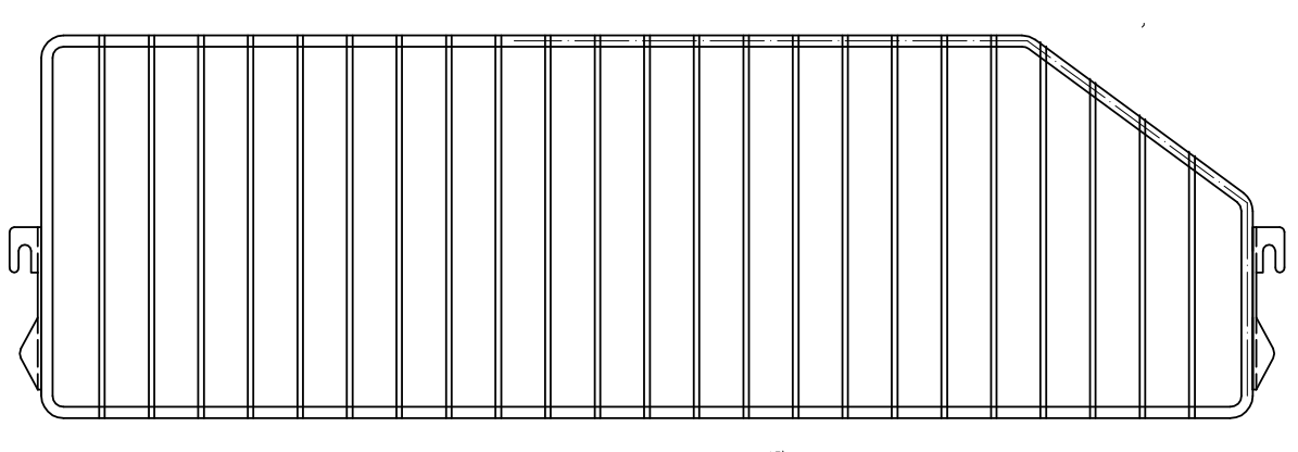 Inclined Chrome Wire Divider D47×H17/9.5cm (50pcs)