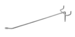 Metal Pegboard Single Hook – Chrome, 100–300mm