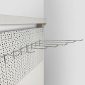 Metal Pegboard Single Hook – Chrome, 100–300mm