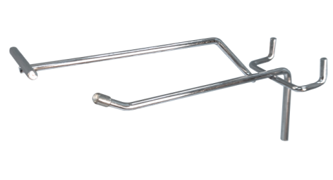 Metal Single Hook with price tag for Pegboard