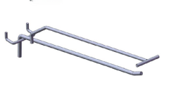 Metal Single Hook with price tag for Pegboard