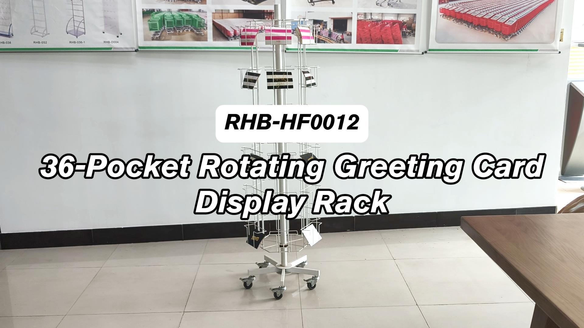 36-Pocket Rotating Greeting Card Display Stand