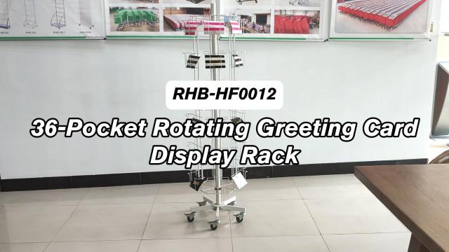 36-Pocket Rotating Greeting Card Display Stand