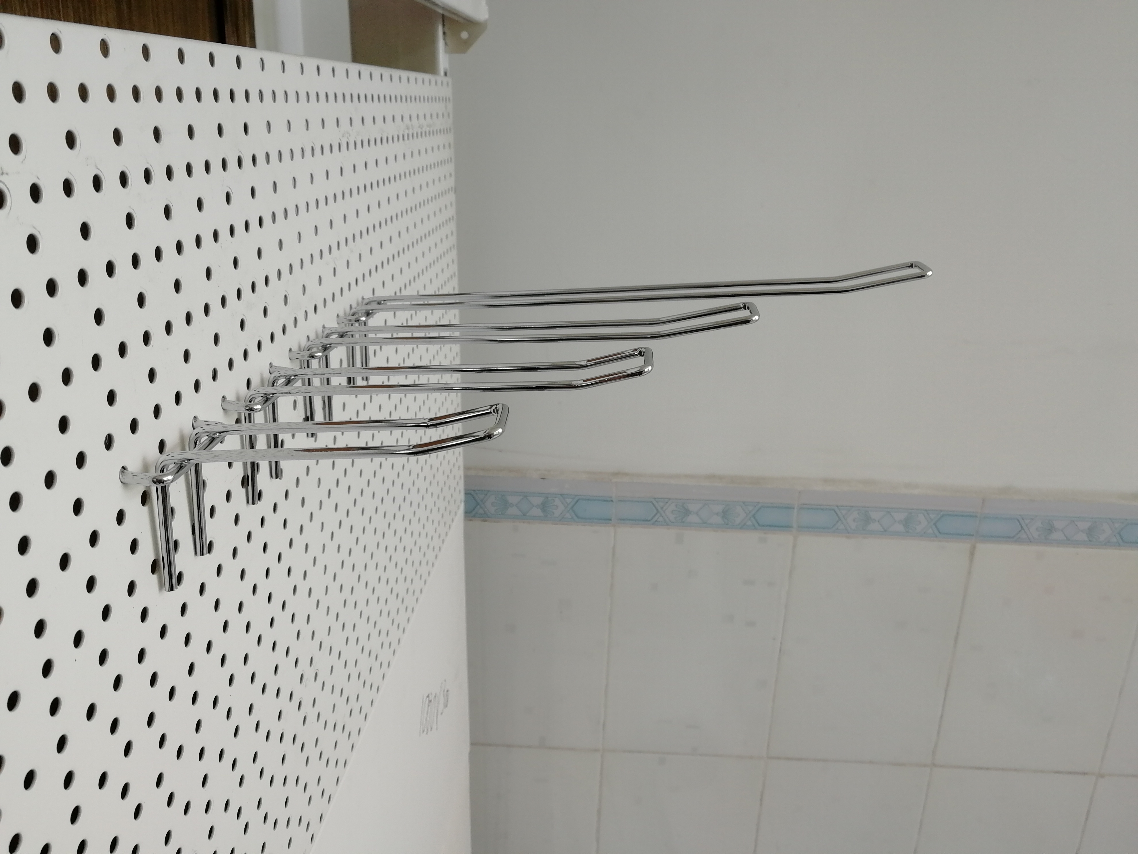 Metal Pegboard Double Hook