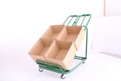 Vegetables shelf with four wheels