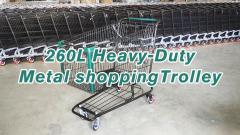 260L Metal Shopping Trolley