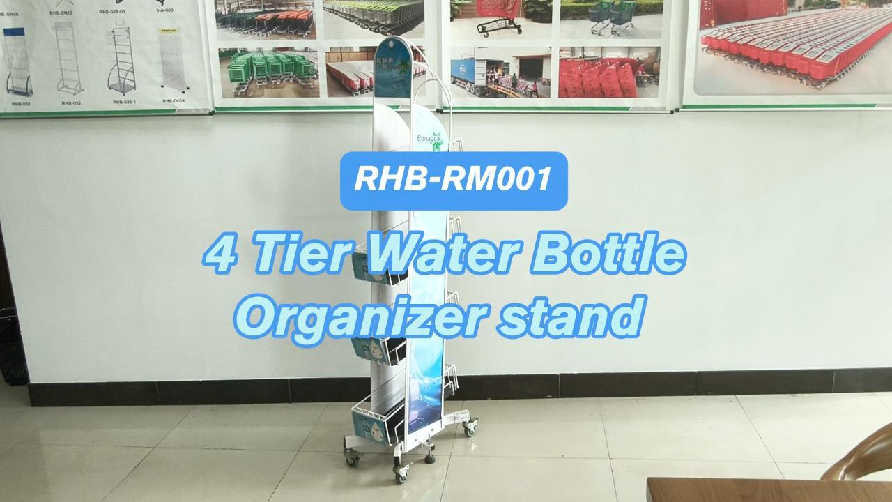 4 Tier Water Bottle Organizer Stand