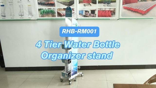 4 Tier Water Bottle Organizer Stand