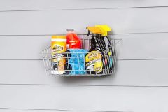 Slatwall Steel Wire Basket Hanging Storage Basket