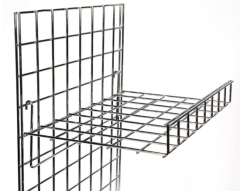 Gridwall Mesh Display Shelf with Front Lip – 610x400mm