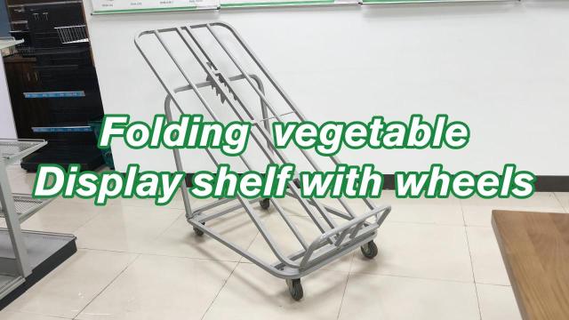 Vegetables shelf with four wheels