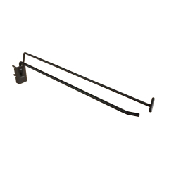 Thick Double Line Pegboard Display Hooks With Over Head Ticket Bar
