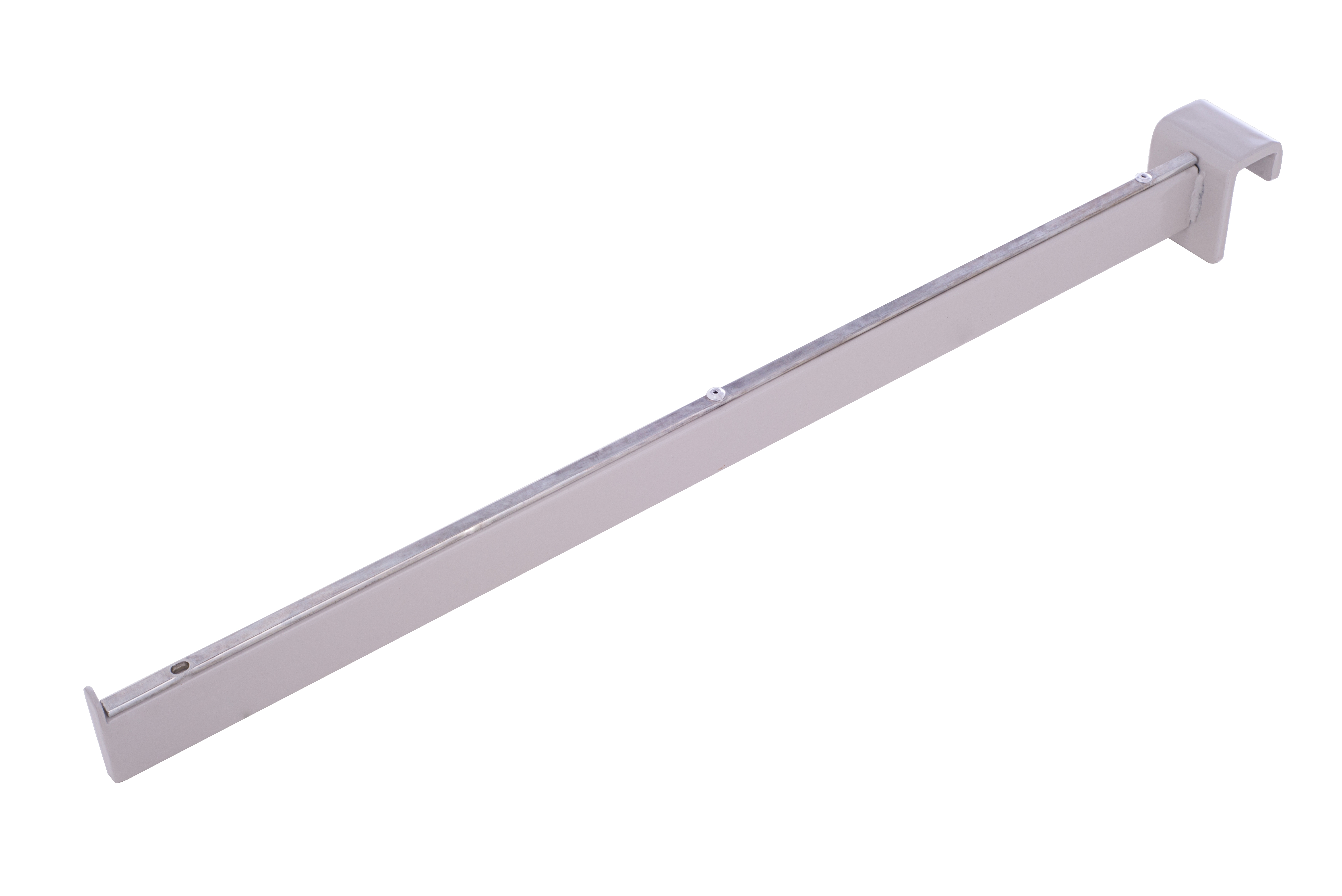 Crossbar Square Straight Arm 450mm with Chrome BZP Strip