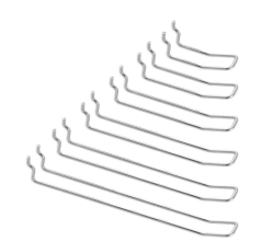 Metal Wire Double Prong Pegboard Display Hooks
