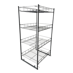 4-Tier Potato Chip Rack Floor Display Stand